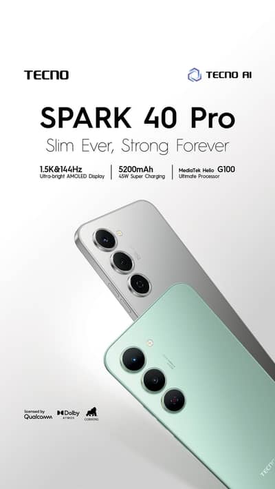 Tecno Spark 40 pro 8 256