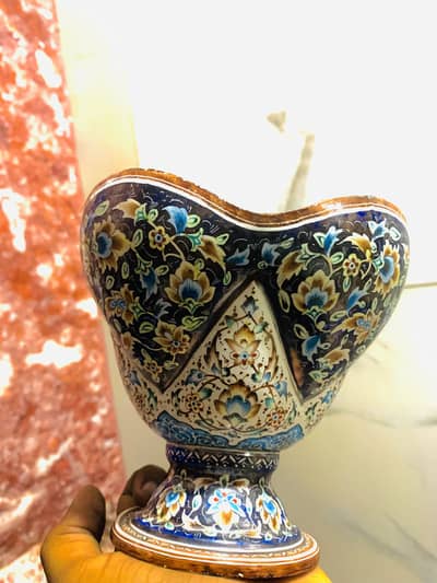Handcrafted Minakari Floral Vase | Beautiful Antique-Home Decor