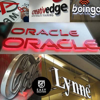 3D LED Sign Board & Acrylic Sign Board | Shop & Business Signage