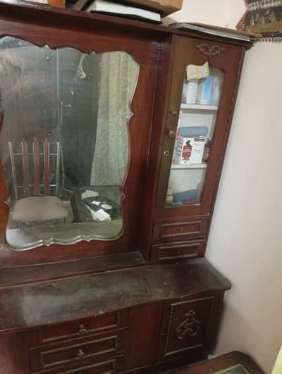 Pure Solid Wood Dressing Table with mirror