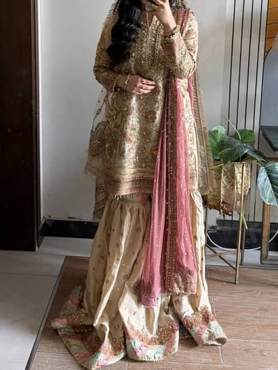 Baroque nikkah dress