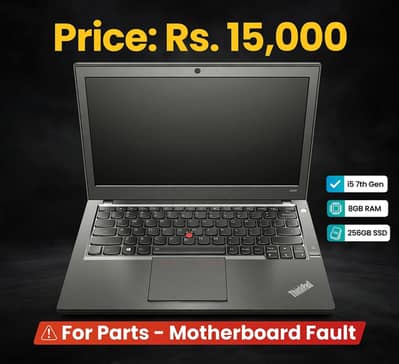 lenovox240 Bussiness laptop i5 7thgen 8gb 256GB SSD BOARD FAULT