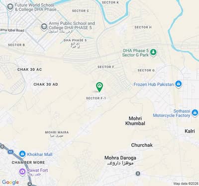 Kanal Plot for sale in DHA Islamabad Phase 5 Sector F1