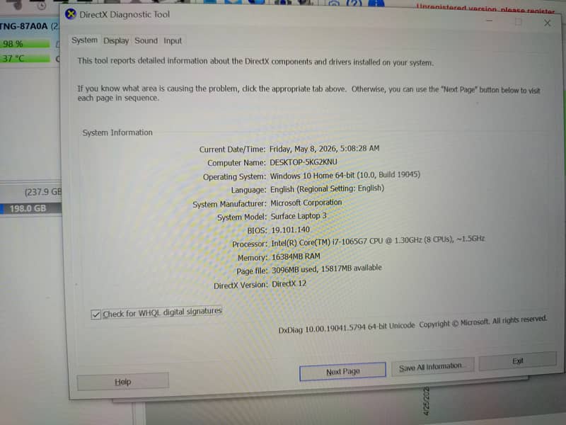 Microsoft surface laptop 3 3