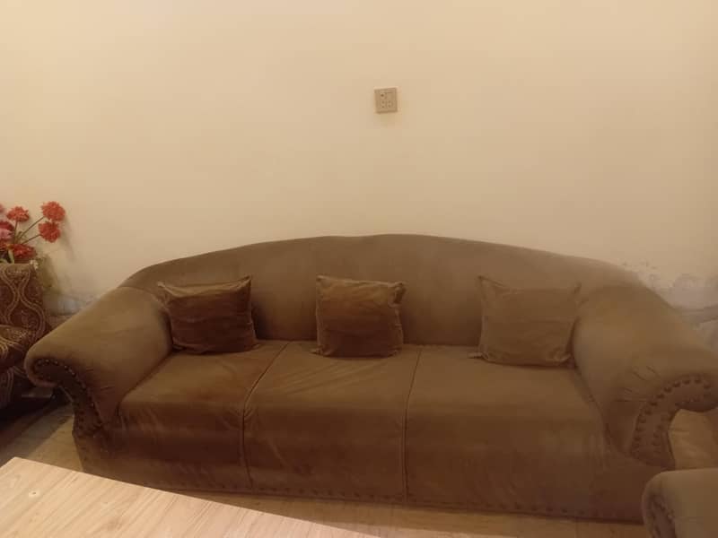 Brown sofa set 1