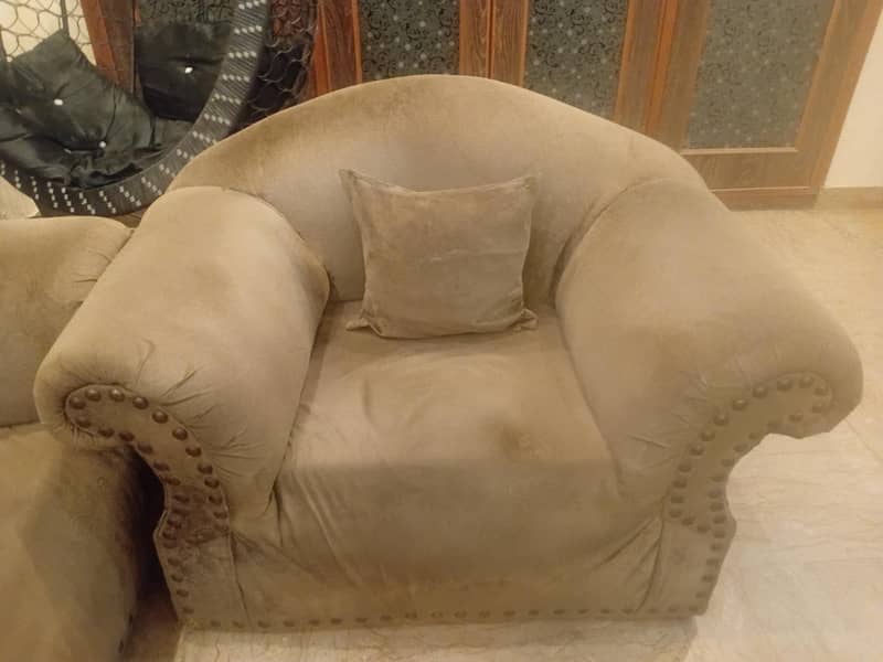 Brown sofa set 2
