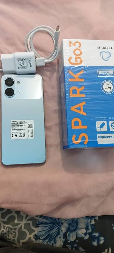 Tecno Spark Go 3 Titanium Grey Clr With Warranty