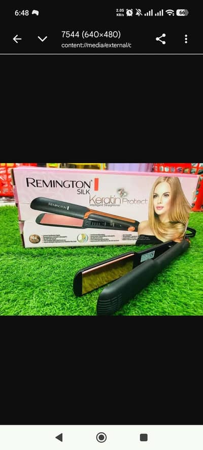Remington silk hair Straightener