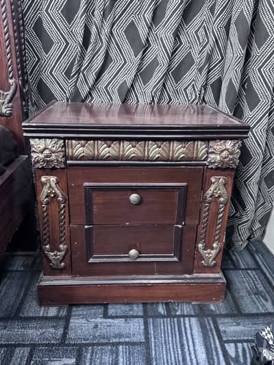 Chiniot furniture bed with side tables and dressing