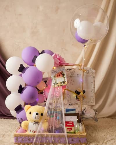 Customized Mehndi/ Nikkah Trays, Gift Baskets & Chocolate Bouquets