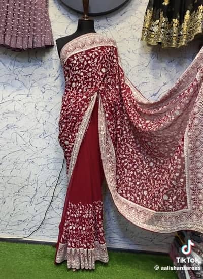 unstish Indian bridal saree