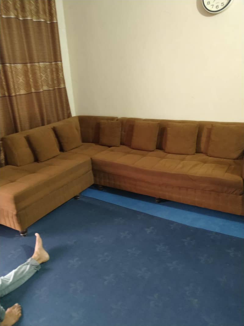 L shape sofa set 0