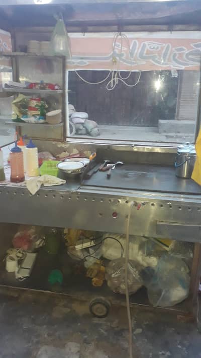 6 foot hight 5 feet wide shawarma counterciron pluse steel mix