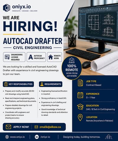 Licensed AutoCAD Drafter – Civil Engineering