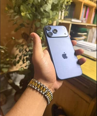 iPhone 17 Pro Max 256GB PTA Approved | Blue Titanium | 97% | 10/10
