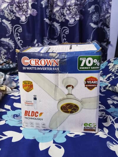 Crown 56" Fan 30W Inverter ECO Smart Series Upto 70% Energy Saving