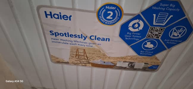 haier washing machin