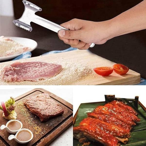 MEAT HAMMER / TENDERIZER Marinade HAMMERING TOOL Steak Beef Tenderizers Food Softener