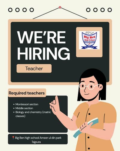 hiring teachers for school
