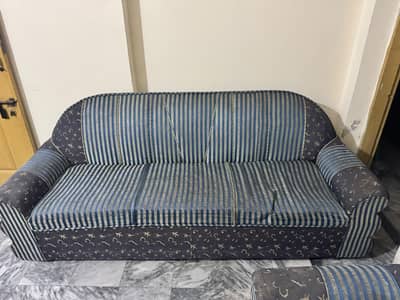 5 seater sofa heavy wood
