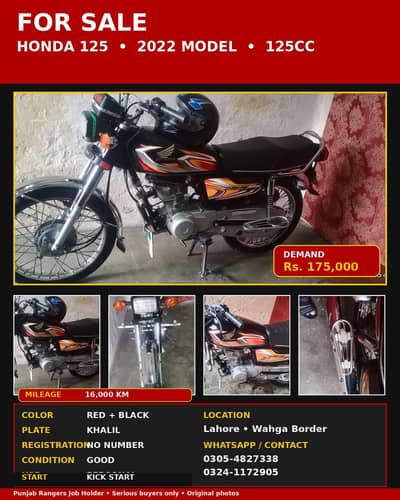Honda CG 125 2022 Model