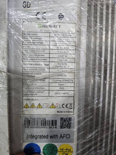 Growatt Solar Inverter 12 KW