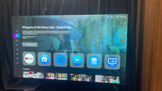 HiQ F-6500 65 inch tv 8 months used