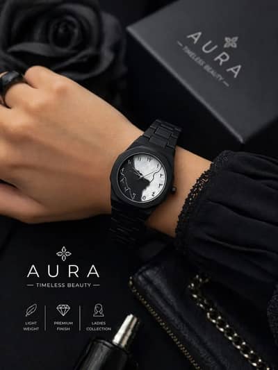 Black Luxury Men Watch | Full Black Watch | Premium Fashion Watch |