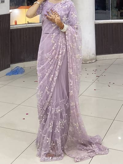 lilic net saree for sale