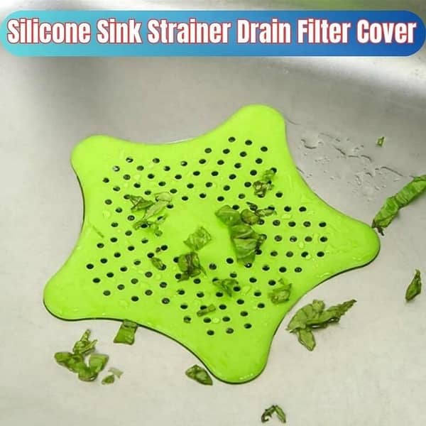 Star Shape Durable Non-Slip Shower Drain Hair Catcher Star Shape Anti-Clogging Pad Wear-Resistant Shower Drain Covers For Bathroom
