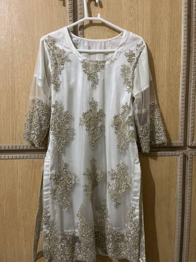 Three piece organza suit for sale