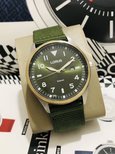 LORUS By SEIKO-ORIGINAL-GREEN TONE-NEW WATCH-CASIO CITIZEN ARMANI