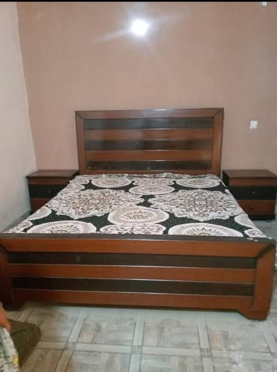 double bed with mattress for sale