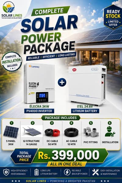 Stop Paying Electricity Bills! GET Complete 3kW Solar Power Package