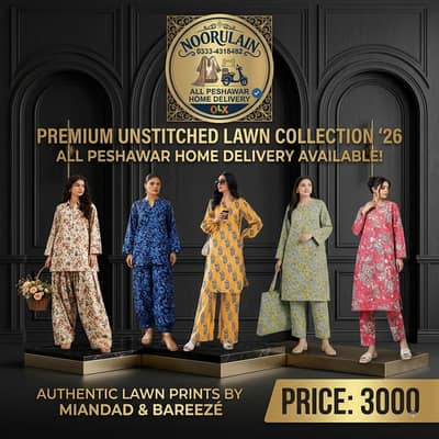 Unstitched 2-Piece Lawn Collection by Miandad – Premium Summer Floral