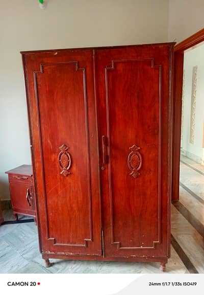 Wooden wardrobe