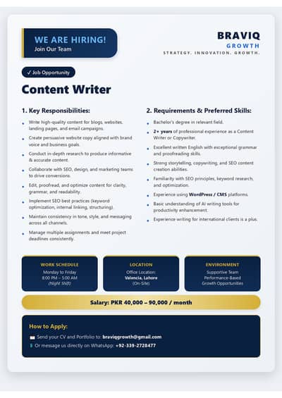 Content Writer