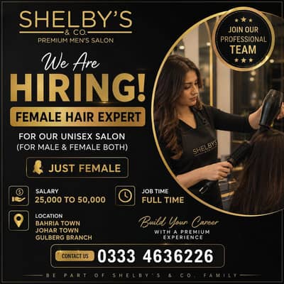 Female Hair expert/ stylist