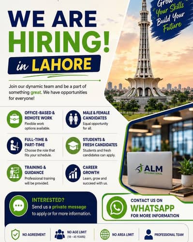 Golden Job Opportunity Available In Lahore