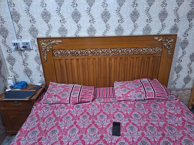 bed with side table 1