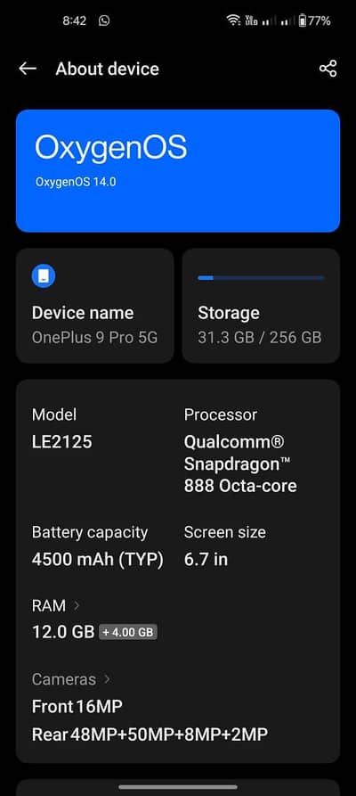 One Plus 9 Pro 5g