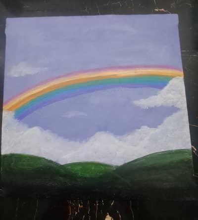 Handmade Rainbow Painting  Ha Handmade Rainbow Painting 
