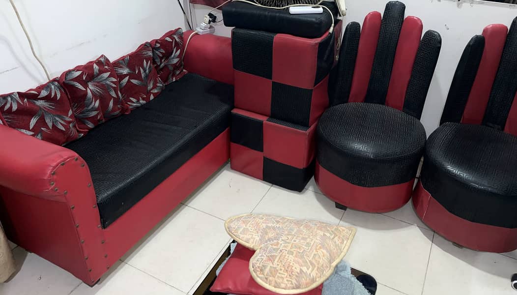 Leather Sofa Set 4