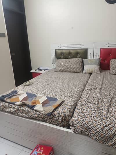 single bed/wooden bed/bed with mettress/ Pair of bed