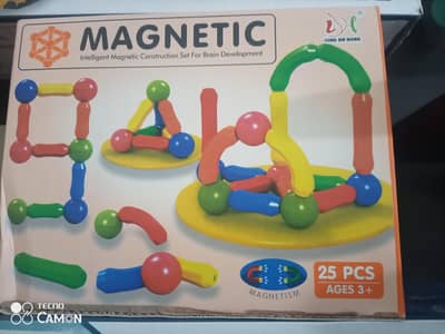 Magnetic blocks | Montessori educational toy | 25 pieces