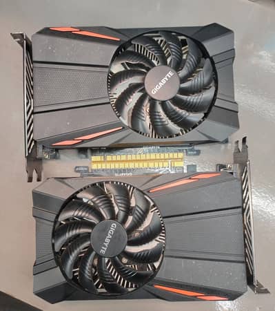 Gigabyte Gtx 1050 ti (4-GB DDR5 128-Bit) Cards Available