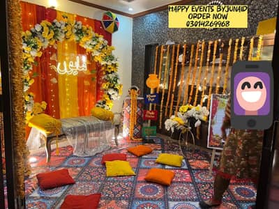 Mehndi and Mayoun Decoration Services in Lahore - Elegant Event Decor"