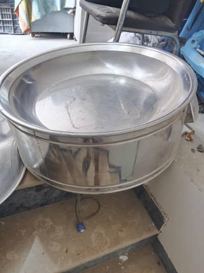 steel kheer etc ka patila 30 inch wala large size