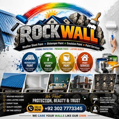 Paint Services, Rock Wall Painting, Distemper Paint, Emulsion Paint
