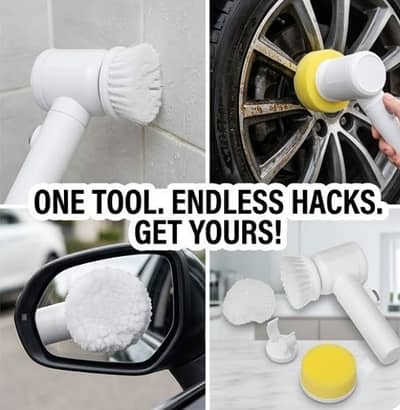 Electric Spin Scrubber - Bathroom & Kitchen Cleaning - Cordless clean